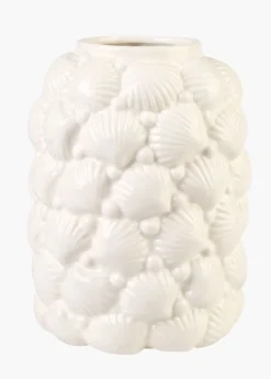 Vase hvit - 15,7x15,7x20,8 cm