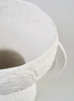 Vase hvit - 30x23x23 cm