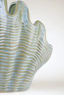 Vase multi blå - 24,5x14x21,5 cm