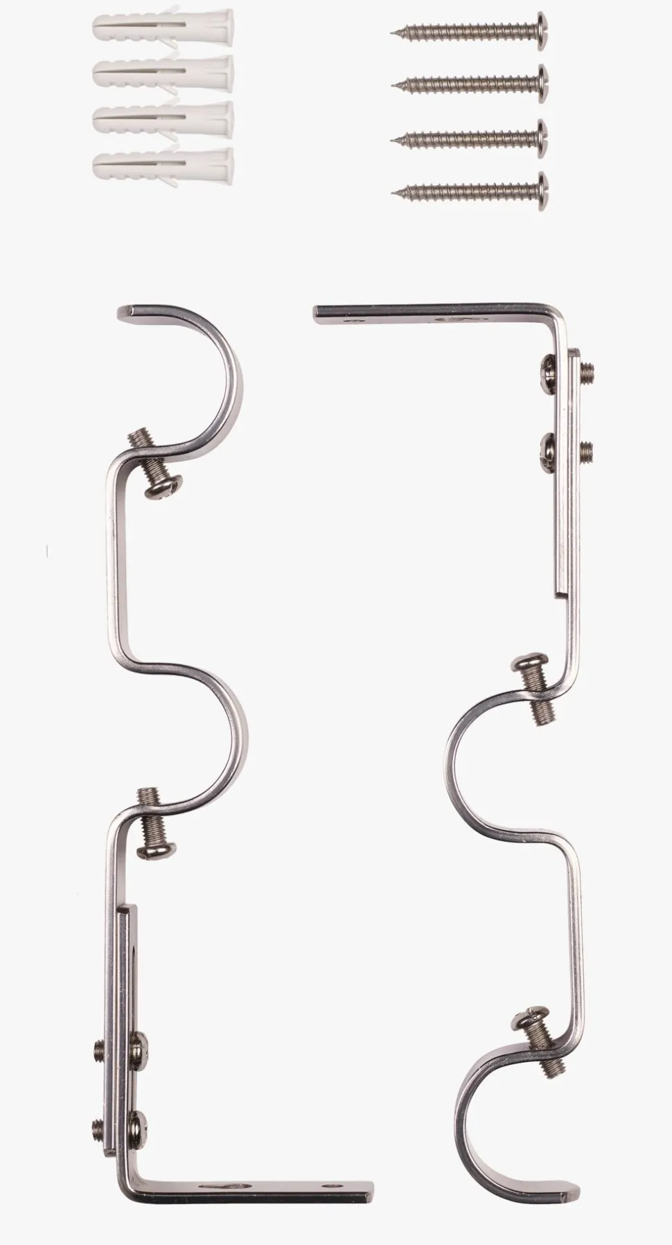 Veggfester stål - 22/25 cm