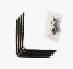 Veggvinkel 4 stk stål - 5 cm
